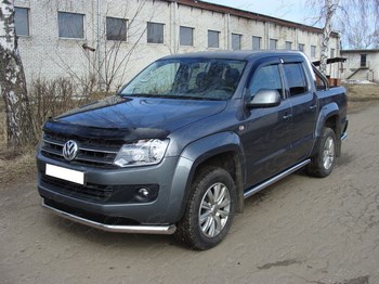 Передняя защита для Volkswagen Amarok (2010-2016) - ОбвесКарРу VIN: VWAMAR10-06. 