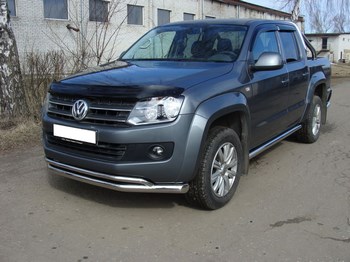 Передняя защита для Volkswagen Amarok (2010-2016) - ОбвесКарРу VIN: VWAMAR10-01. 