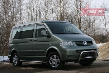 Передняя защита для Volkswagen Multivan (2003-2009) - ОбвесКарРу VIN: VWMU.56.1044. 