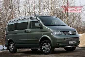 Передняя защита для Volkswagen Multivan (2003-2009) - ОбвесКарРу VIN: VWMU.48.1045. 