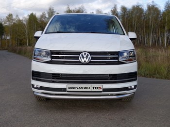 Передняя защита для Volkswagen Multivan (2015-2016) - ОбвесКарРу VIN: VWMULT15-02. 