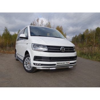 Передняя защита для Volkswagen Multivan (2015-2016) - ОбвесКарРу VIN: VWMULT15-03. 