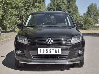 Передняя защита для Volkswagen Tiguan (2011-2016) - ОбвесКарРу VIN: VGZ-000981. 