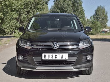 Передняя защита для Volkswagen Tiguan (2011-2016) - ОбвесКарРу VIN: VGZ-000983. 