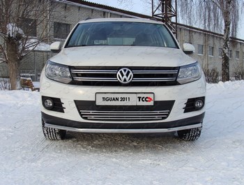 Передняя защита для Volkswagen Tiguan (2011-2016) - ОбвесКарРу VIN: VWTIG11-01. 