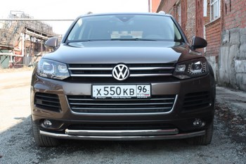 Передняя защита для Volkswagen Touareg (2010-2014) - ОбвесКарРу VIN: TOUR-10.05. 