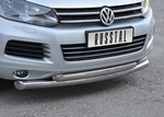 Передняя защита для Volkswagen Touareg (2010-2014)