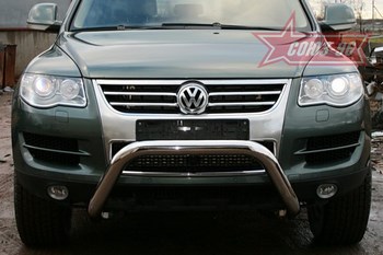 Передняя защита для Volkswagen Touareg (2007-2010) - ОбвесКарРу VIN: VWTG.56.0591. 