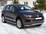 Передняя защита для Volkswagen Touareg (2010-2014)