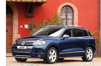 Передняя защита для Volkswagen Touareg (2010-2014) - ОбвесКарРу VIN: Antek-VWTG.48.1189. 