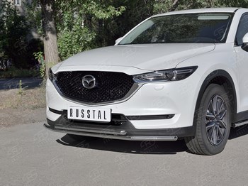 Передняя защита Russtal для Mazda CX-5 (2017-н.в.) - ОбвесКарРу VIN: M5Z-002790. 