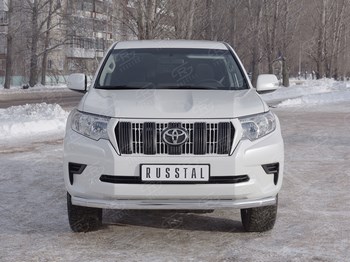 Передняя защита Russtal для Toyota Land Cruiser Prado 150 (2017-н.в.) - ОбвесКарРу VIN: LCPZ-002864. 