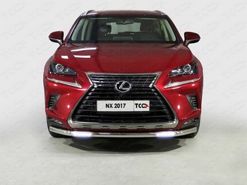 Передняя защита с ДХО для Lexus NX200 (2017-н.в.) - ОбвесКарРу VIN: LEXNX17-21. 