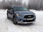 Передняя защита с ДХО для Infiniti QX60 (2016-н.в.)