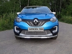 Передняя защита с ДХО TCC для Renault Kaptur (2016-н.в.)