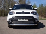 Передняя защита с ДХО TCC для Kia Soul (2017-н.в.)
