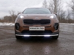 Передняя защита с ДХО TCC для Kia Sportage (2016-н.в.)