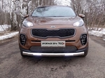 Передняя защита с ДХО TCC для Kia Sportage (2016-н.в.)