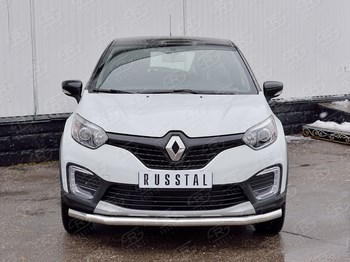 Передняя защита с надписью для Renault Kaptur - ОбвесКарРу VIN: RKPZ-002462. 