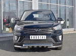 Передняя защита с надписью для Hyundai Creta