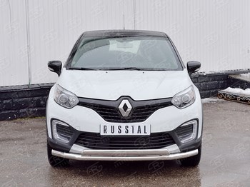 Передняя защита с надписью для Renault Kaptur - ОбвесКарРу VIN: RKPZ-002464. 