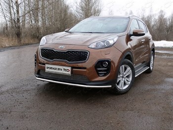 Передняя защита TCC для Kia Sportage (2016-н.в.) - ОбвесКарРу VIN: KIASPORT16-19. 