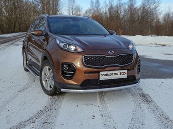 Передняя защита TCC для Kia Sportage (2016-н.в.) - ОбвесКарРу VIN: KIASPORT16-18. 