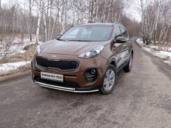 Передняя защита TCC для Kia Sportage (2016-н.в.) - ОбвесКарРу VIN: KIASPORT16-27. 