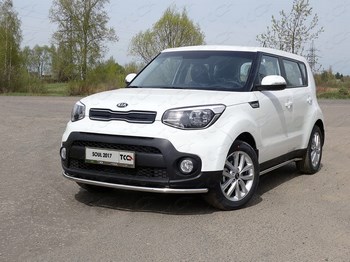 Передняя защита TCC для Kia Soul (2017-н.в.) - ОбвесКарРу VIN: KIASOUL17-17. 