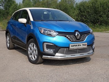 Передняя защита TCC для Renault Kaptur (2016-н.в.) - ОбвесКарРу VIN: RENKAP16-28. 