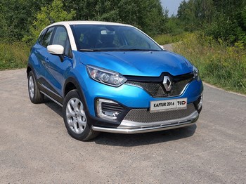 Передняя защита TCC для Renault Kaptur (2016-н.в.) - ОбвесКарРу VIN: RENKAP16-26. 