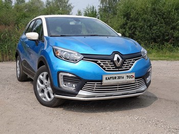 Передняя защита TCC для Renault Kaptur (2016-н.в.) - ОбвесКарРу VIN: RENKAP16-25. 