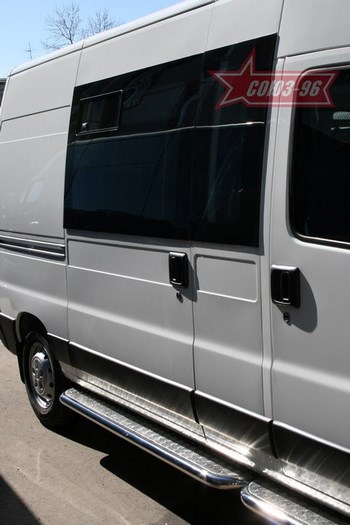 Порог стальная труба для Fiat Ducato (2008-2011) - ОбвесКарРу VIN: FIDU.82.1053. 