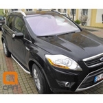 Пороги алюминиевые (Alyans) для Ford Kuga (2008-2012)