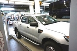 Пороги алюминиевые (Alyans) для Ford Ranger (2011-2015)