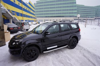 Пороги алюминиевые (Alyans) для Great Wall Hover H3 (2010-2014) - ОбвесКарРу VIN: GWHO.47.0101. 