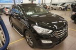 Пороги алюминиевые (Alyans) для Hyundai Santa Fe (2012-2015)