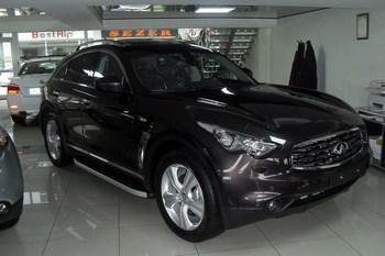 Пороги алюминиевые (Alyans) для Infiniti FX (2009-2013) - ОбвесКарРу VIN: INF3.47.0700. 