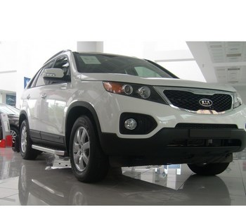 Пороги алюминиевые (Alyans) для Kia Sorento - ОбвесКарРу VIN: KISO.47.1387. 