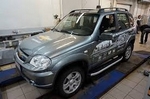 Пороги алюминиевые (Alyans) для Chevrolet Niva (2009-н.в.)