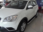 Пороги алюминиевые (Alyans) для Ssang Yong Actyon