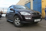 Пороги алюминиевые (Alyans) для Ssang Yong Kyron
