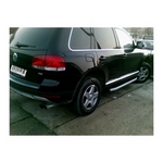 Пороги алюминиевые (Alyans) для Volkswagen Touareg