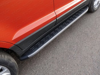 Пороги алюминиевые для Ford EcoSport (2013-н.в.) - ОбвесКарРу VIN: FORECOSPOR14-22AL. 