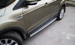 Пороги алюминиевые для Ford Kuga (2012-2016)