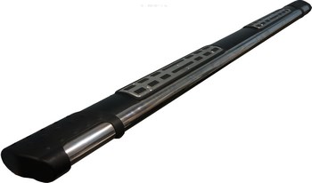 Пороги алюминиевые (Emerald Black) для Nissan Qashqai +2 - ОбвесКарРу VIN: NIQ2.77.2083. 