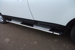 Пороги алюминиевые (Emerald Black) для Acura RDX (2012-н.в.)