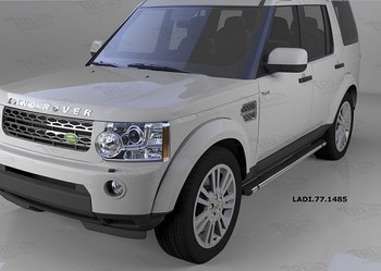 Пороги алюминиевые (Emerald Black) Land Rover Discovery 3 - ОбвесКарРу VIN: LADI.77.1485. 
