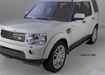 Пороги алюминиевые (Emerald Black) Land Rover Discovery 4