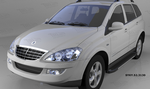 Пороги алюминиевые (Onyx) для Ssang Yong Kyron